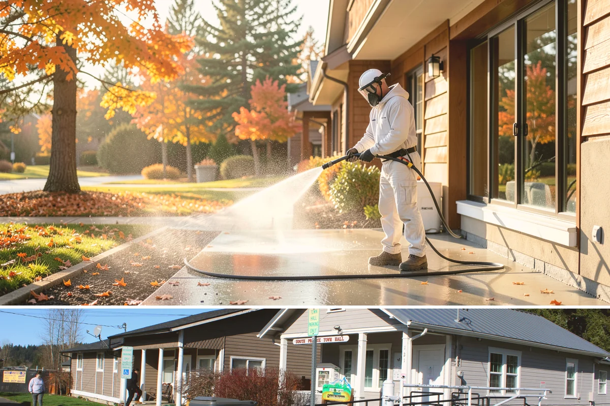 Church Exterior Cleaning in South Prairie, Pierce County, WA - Dry spring and summer months are safest for masonry work, timing a refresh ahead of major holiday services.