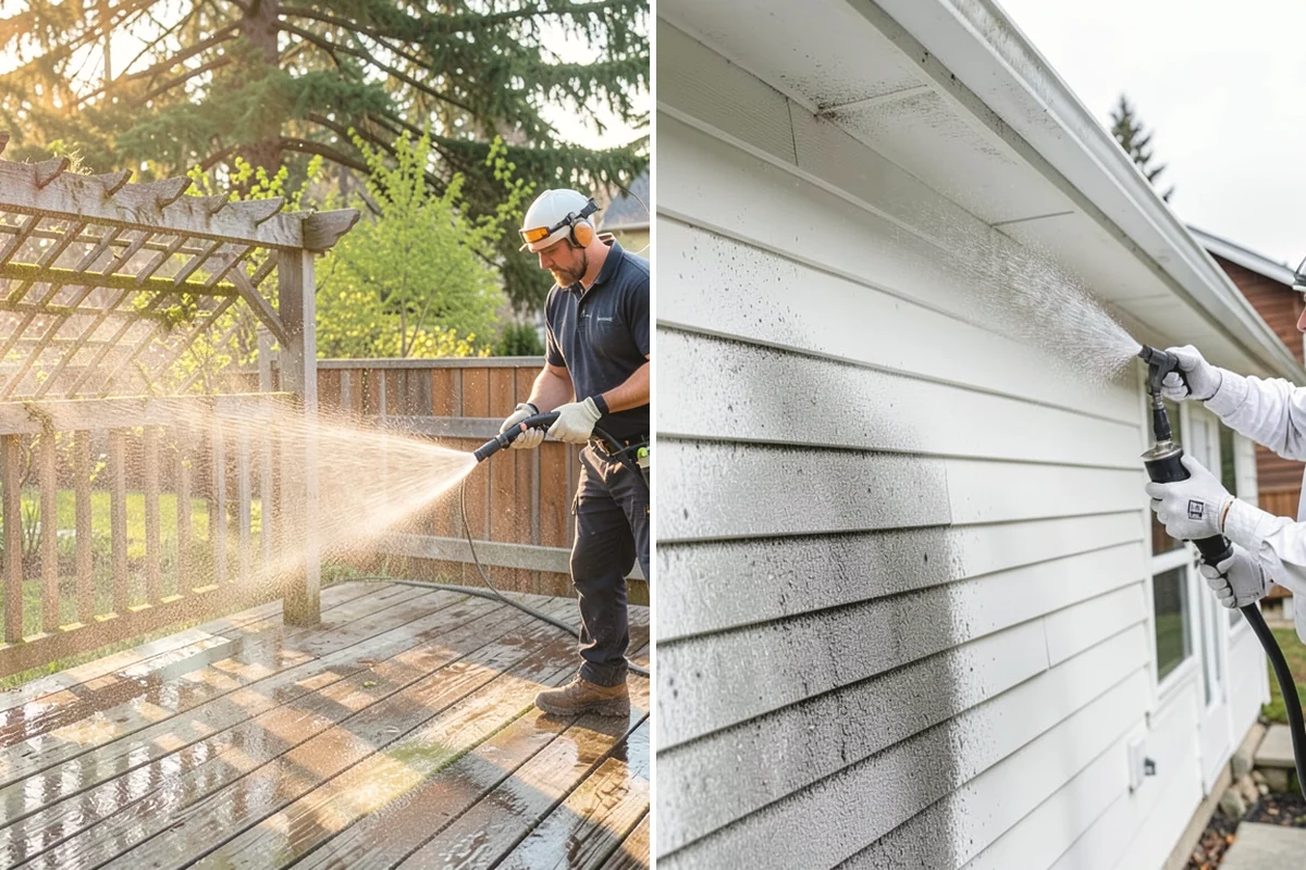 Church Exterior Cleaning in Steilacoom, Pierce County, WA - Assess masonry condition and test a discreet area first