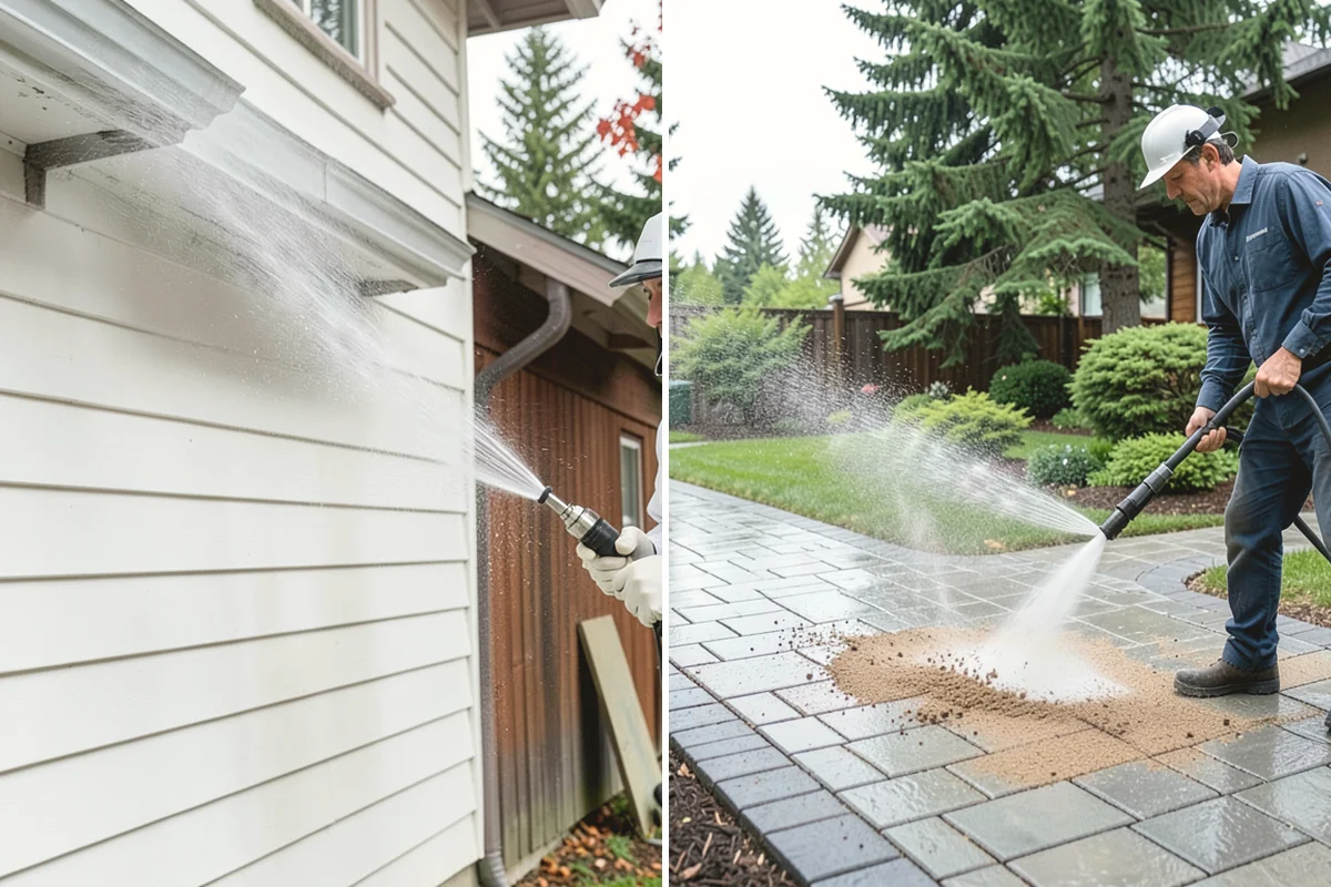 Church Exterior Cleaning in Tukwila, King County, WA - Assess masonry condition and test a discreet area first