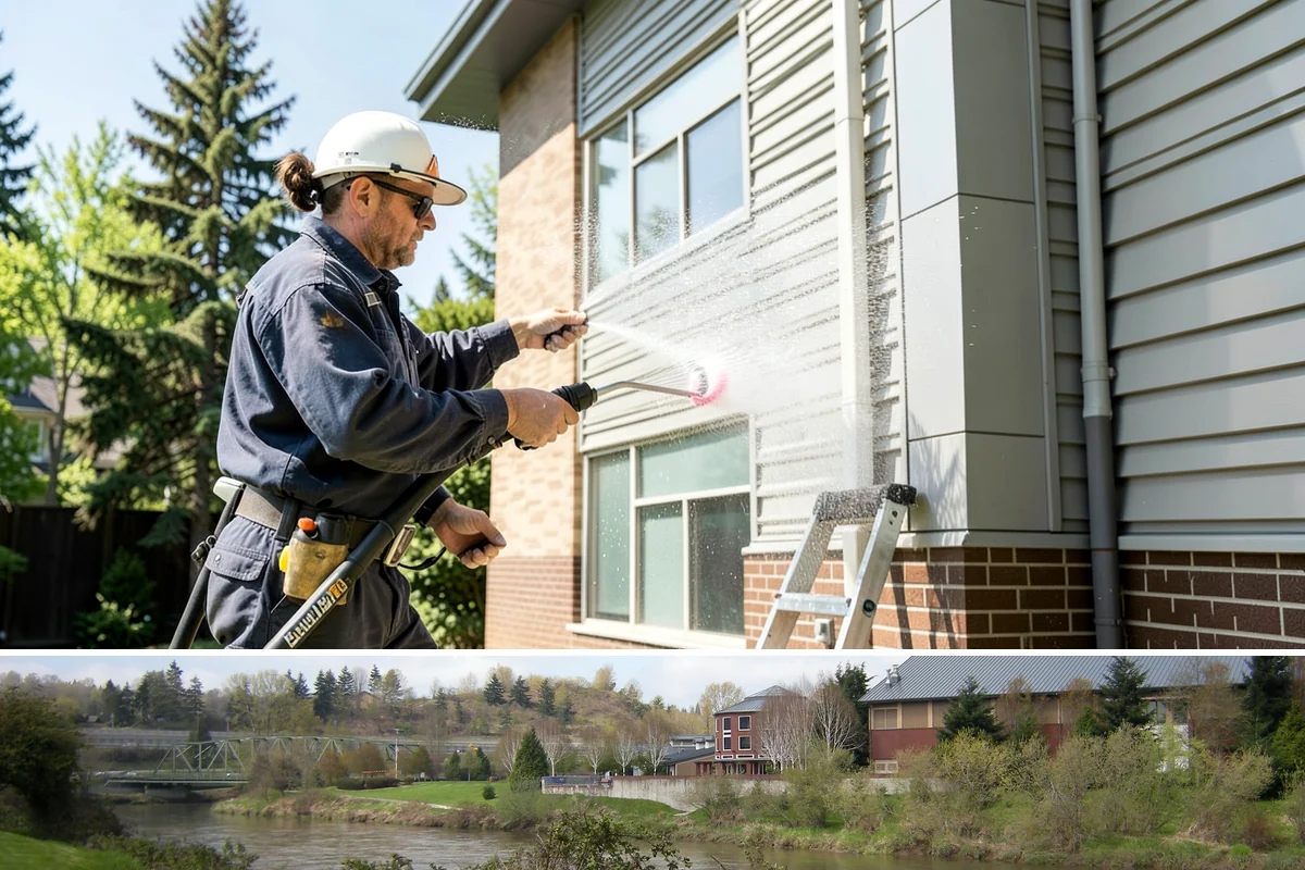 Church Exterior Cleaning in Tukwila, King County, WA - Dry spring and summer months are safest for masonry work, timing a refresh ahead of major holiday services.