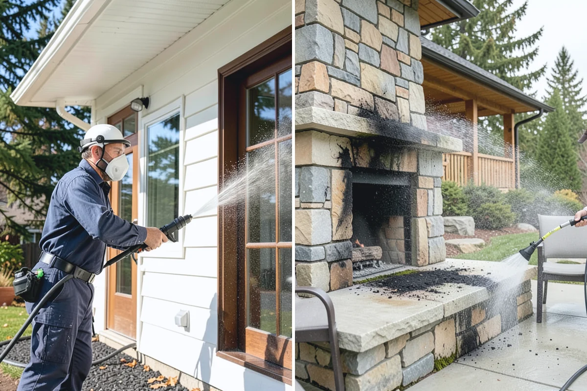 Church Exterior Cleaning in Wilkeson, Pierce County, WA - Assess masonry condition and test a discreet area first