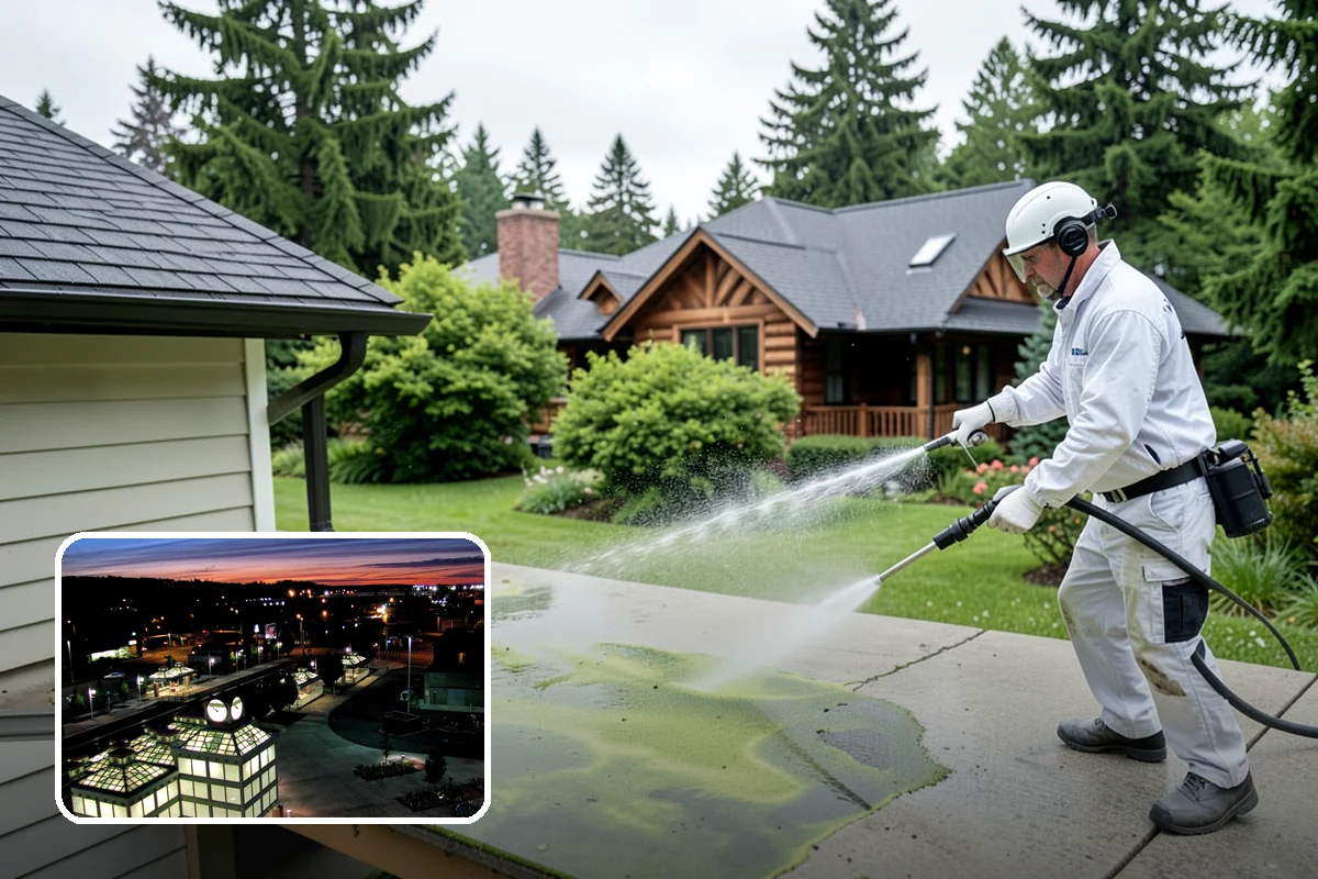 Cobweb Removal in Auburn, King County, WA - Clears webs and egg sacs from sheltered corners