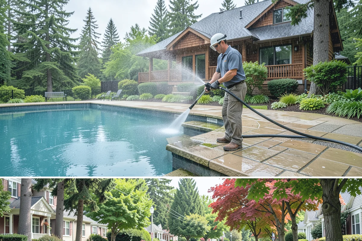 Cobweb Removal in Beaux Arts Village, King County, WA - Cobweb removal works any drier stretch, though pairing it with a summer house wash keeps everything clean at once.