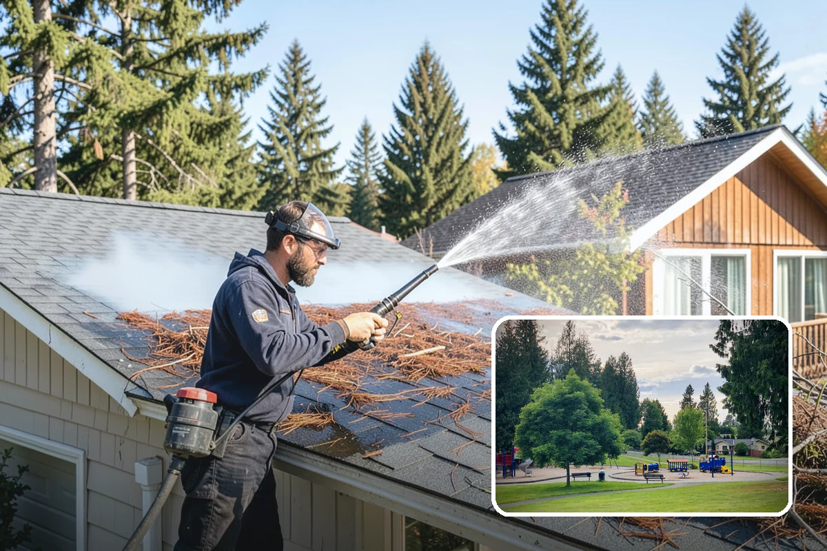 Cobweb Removal in Bonney Lake, Pierce County, WA - Clears webs and egg sacs from sheltered corners