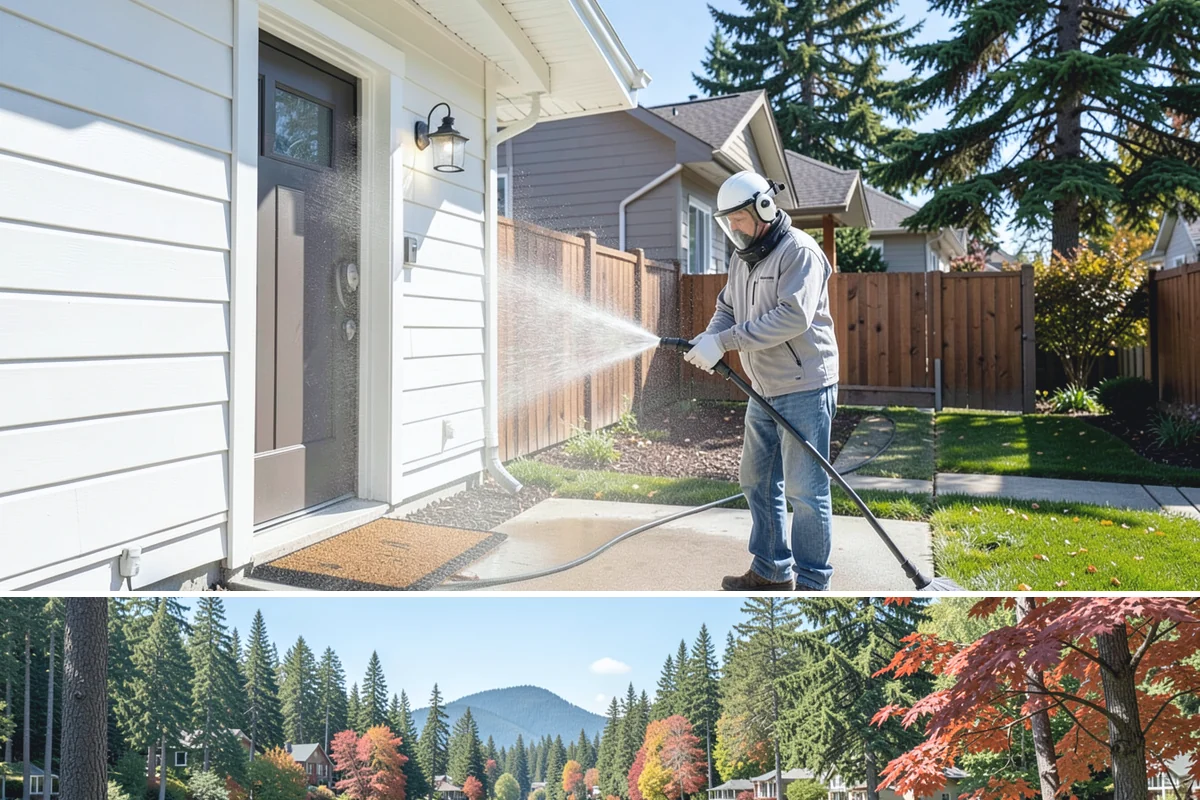 Cobweb Removal in Covington, King County, WA - Cobweb removal works any drier stretch, though pairing it with a summer house wash keeps everything clean at once.