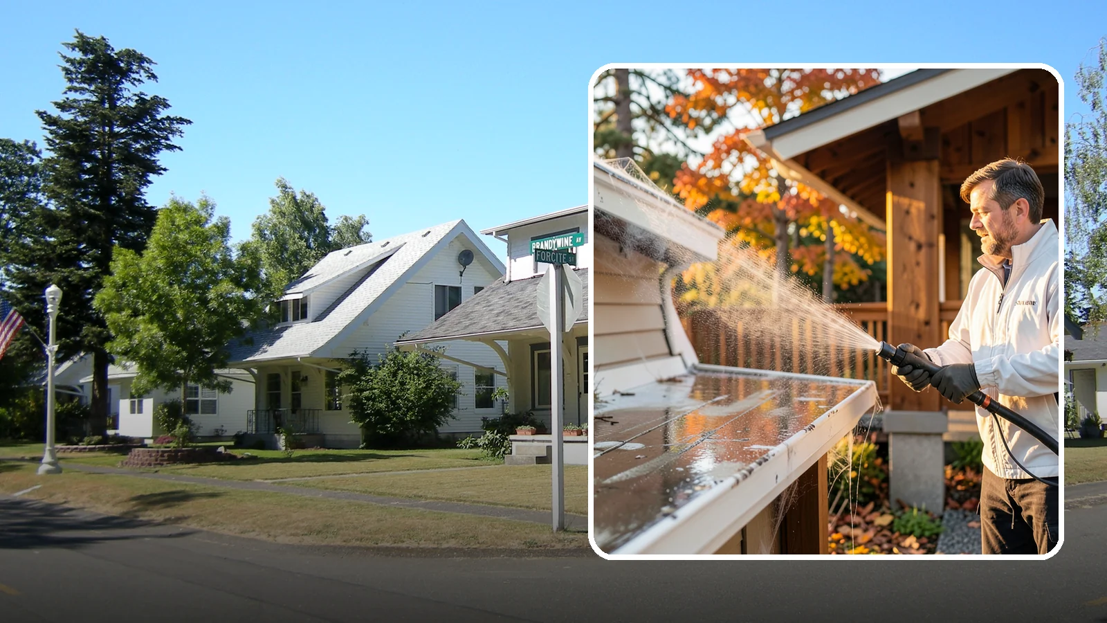 Cobweb Removal in DuPont, Pierce County, WA - Cobweb removal clears the webs, egg sacs, and spider debris that collect under eaves and around entryways in our mild, damp...