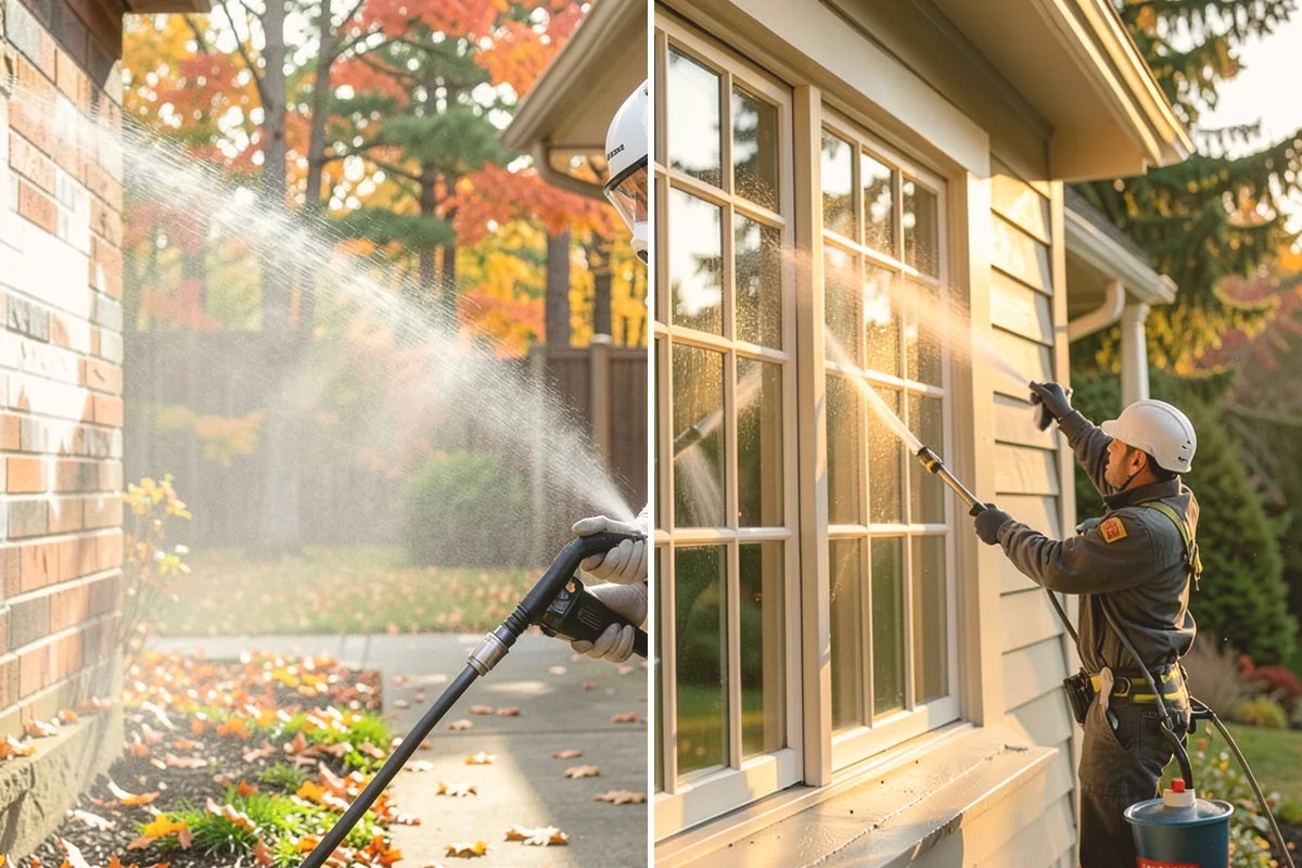 Cobweb Removal in Eatonville, Pierce County, WA - Inspect eaves, soffits, and corners for webbing