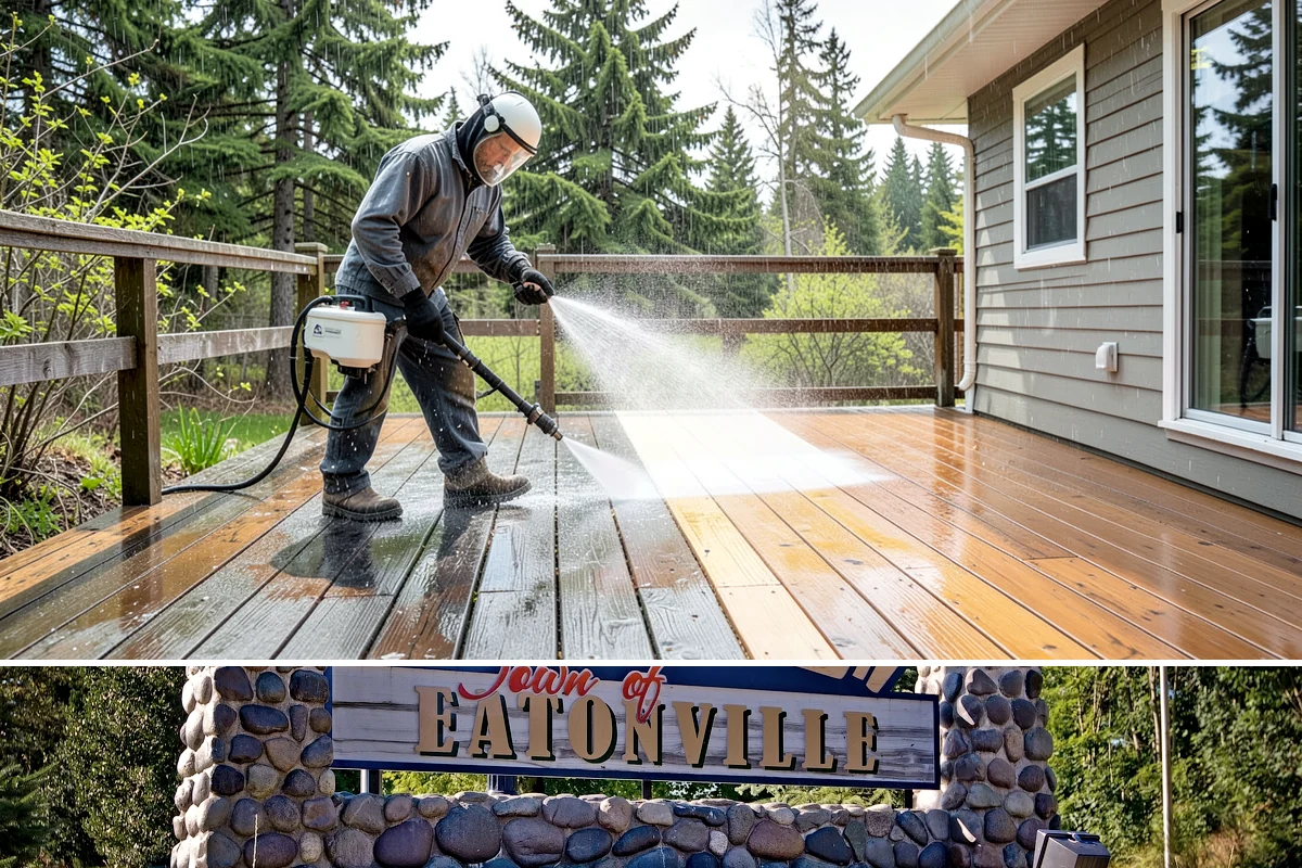 Cobweb Removal in Eatonville, Pierce County, WA - Cobweb removal works any drier stretch, though pairing it with a summer house wash keeps everything clean at once.