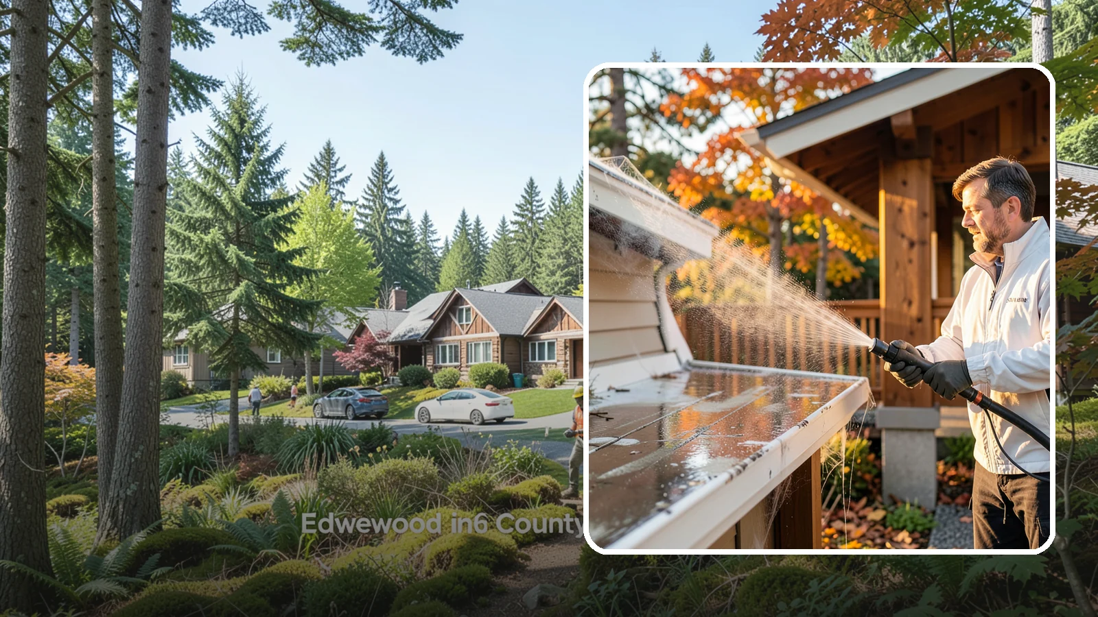 Cobweb Removal in Edgewood, Pierce County, WA - Cobweb removal clears the webs, egg sacs, and spider debris that collect under eaves and around entryways in our mild, damp...