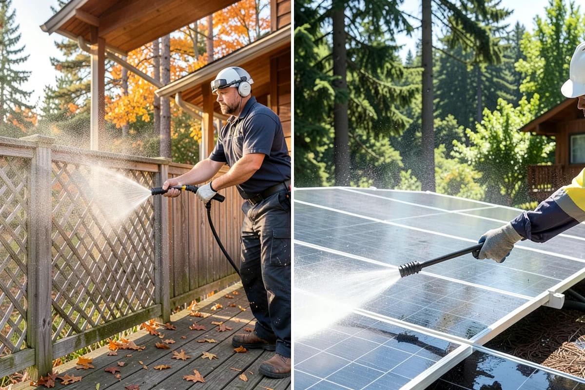 Cobweb Removal in Everett, Snohomish County, WA - Inspect eaves, soffits, and corners for webbing