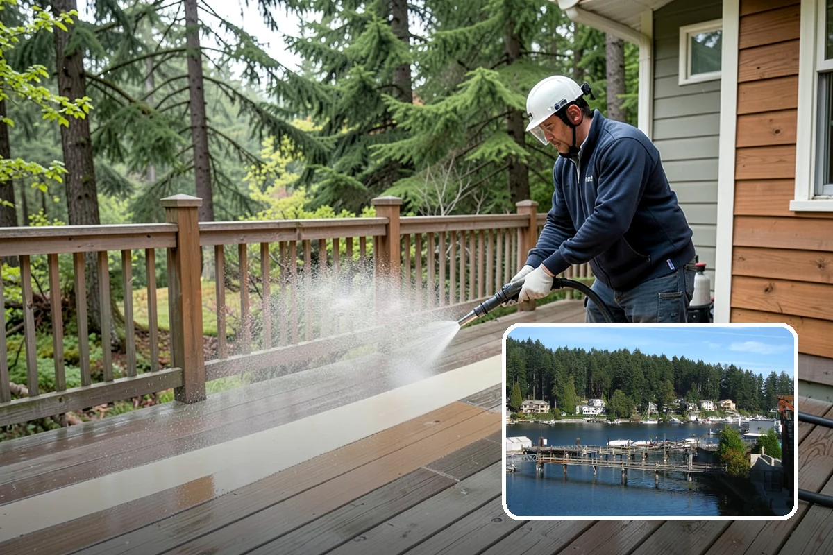 Cobweb Removal in Gig Harbor, Pierce County, WA - Clears webs and egg sacs from sheltered corners