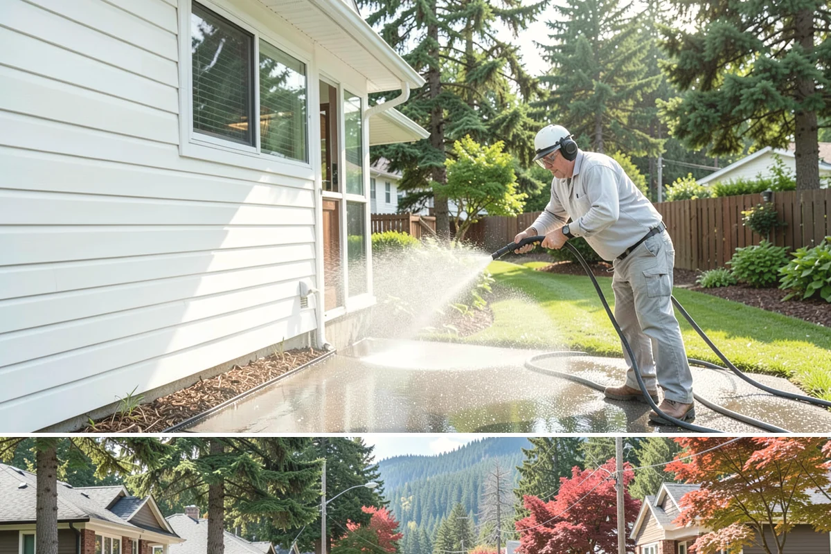Cobweb Removal in Hunts Point, King County, WA - Cobweb removal works any drier stretch, though pairing it with a summer house wash keeps everything clean at once.