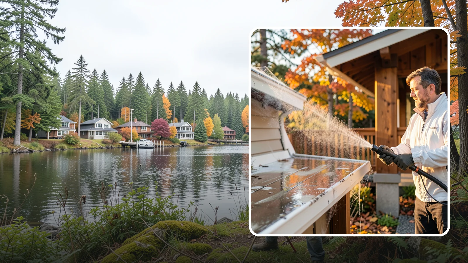 Cobweb Removal in La Conner, Skagit County, WA - Cobweb removal clears the webs, egg sacs, and spider debris that collect under eaves and around entryways in our mild, damp...