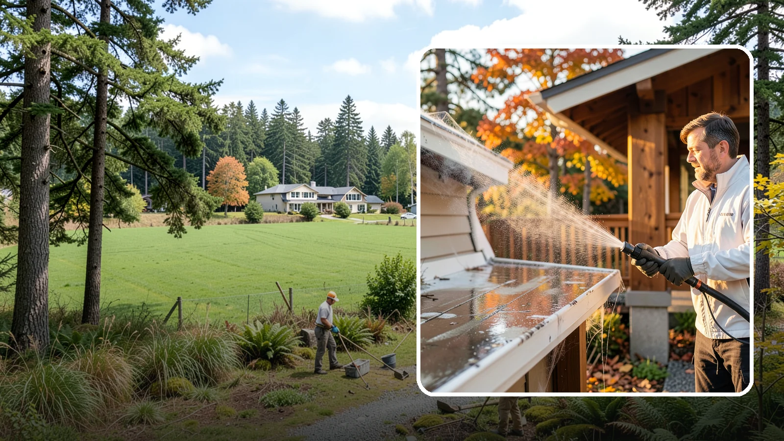 Cobweb Removal in Lyman, Skagit County, WA - Cobweb removal clears the webs, egg sacs, and spider debris that collect under eaves and around entryways in our mild, damp...
