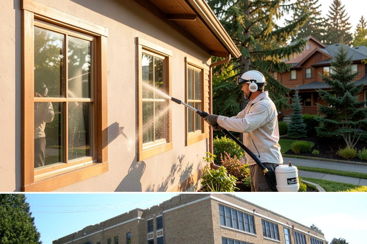 Cobweb Removal in Maple Valley, King County, WA - Cobweb removal works any drier stretch, though pairing it with a summer house wash keeps everything clean at once.