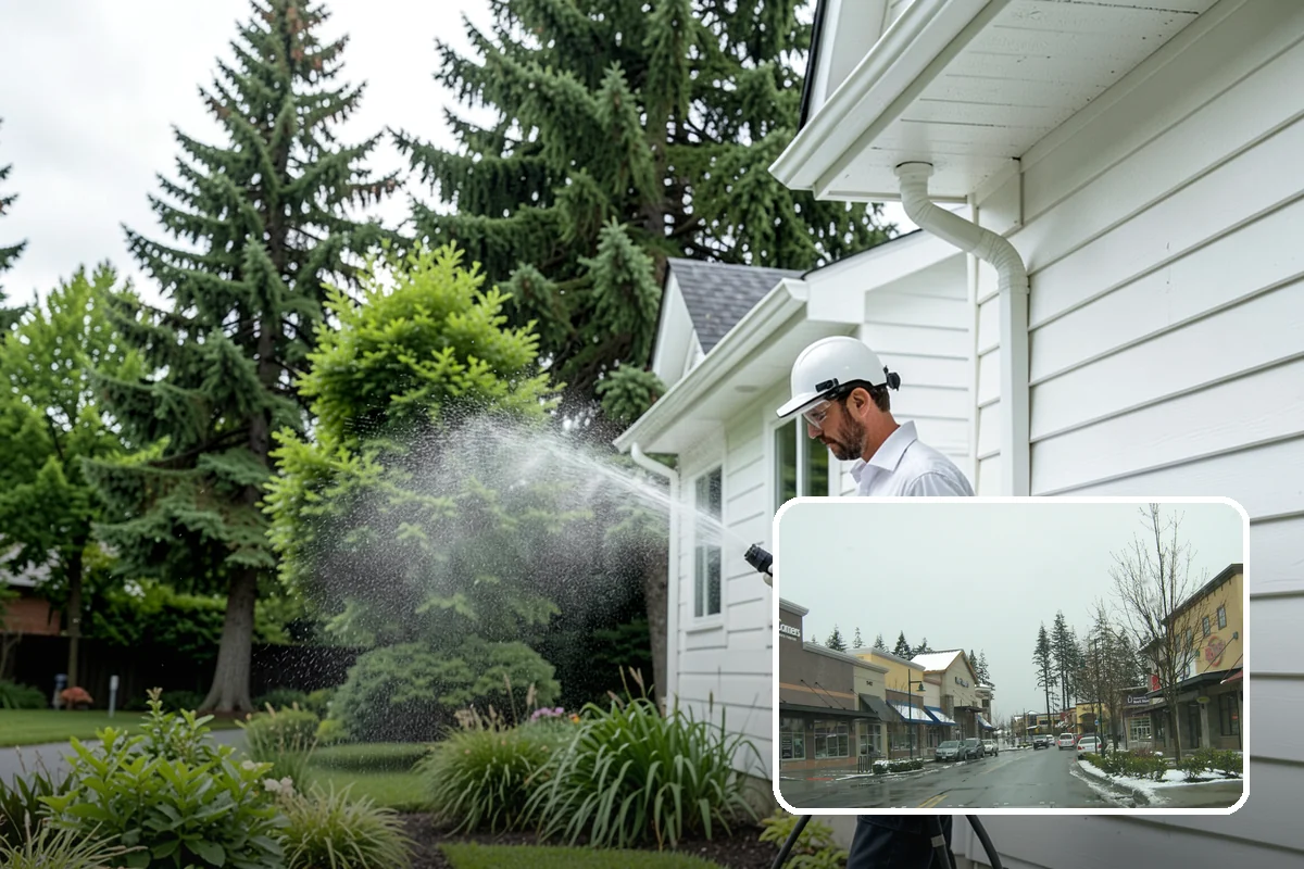 Cobweb Removal in Mill Creek, Snohomish County, WA - Clears webs and egg sacs from sheltered corners