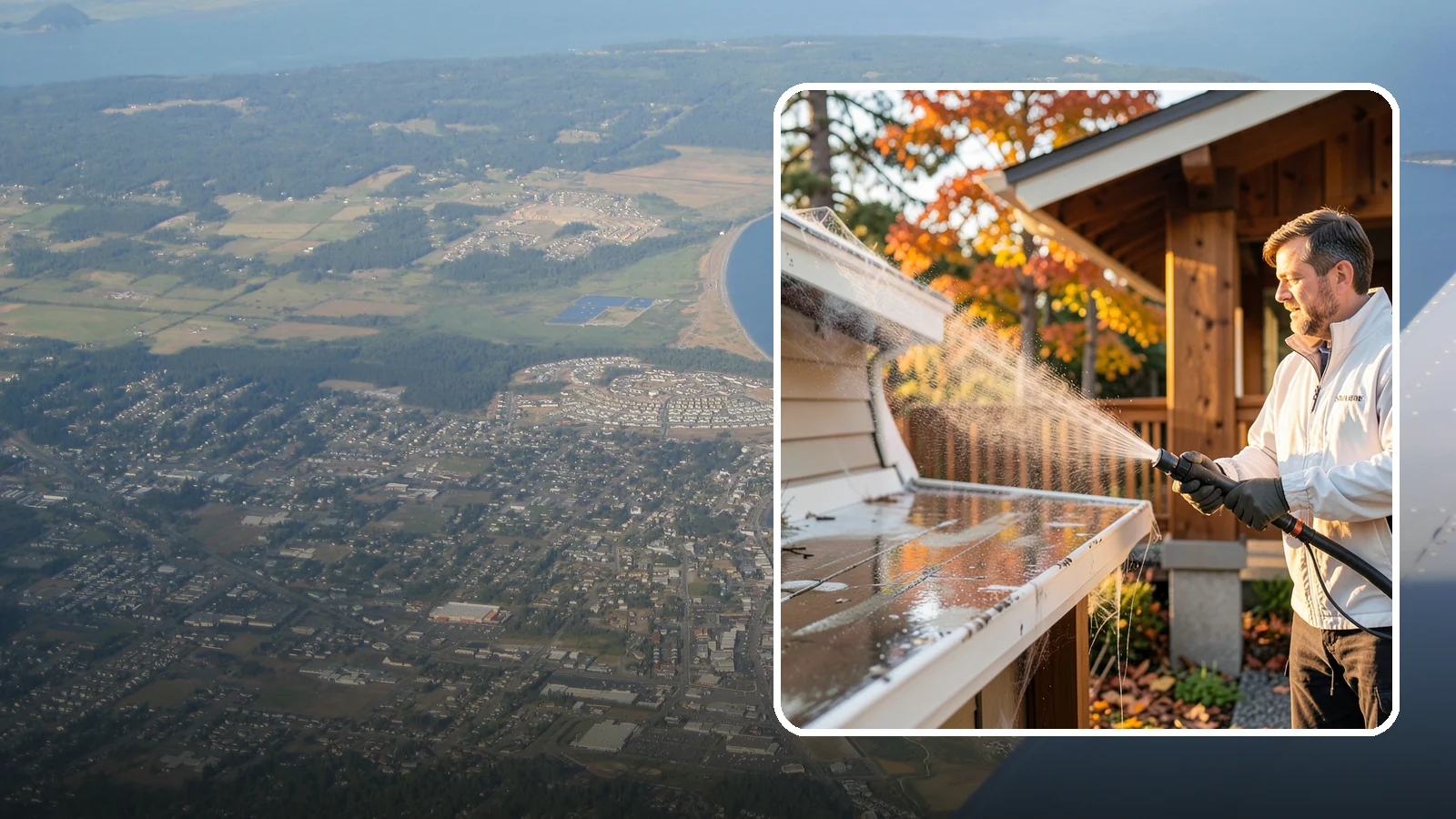 Cobweb Removal in Oak Harbor, Island County, WA - Cobweb removal clears the webs, egg sacs, and spider debris that collect under eaves and around entryways in our mild, damp...