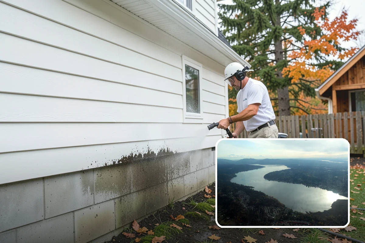 Cobweb Removal in Sammamish, King County, WA - Clears webs and egg sacs from sheltered corners