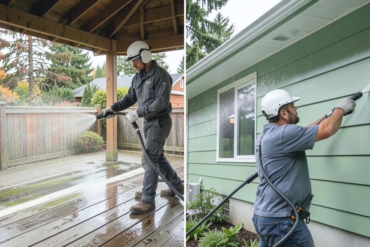 Cobweb Removal in South Prairie, Pierce County, WA - Inspect eaves, soffits, and corners for webbing