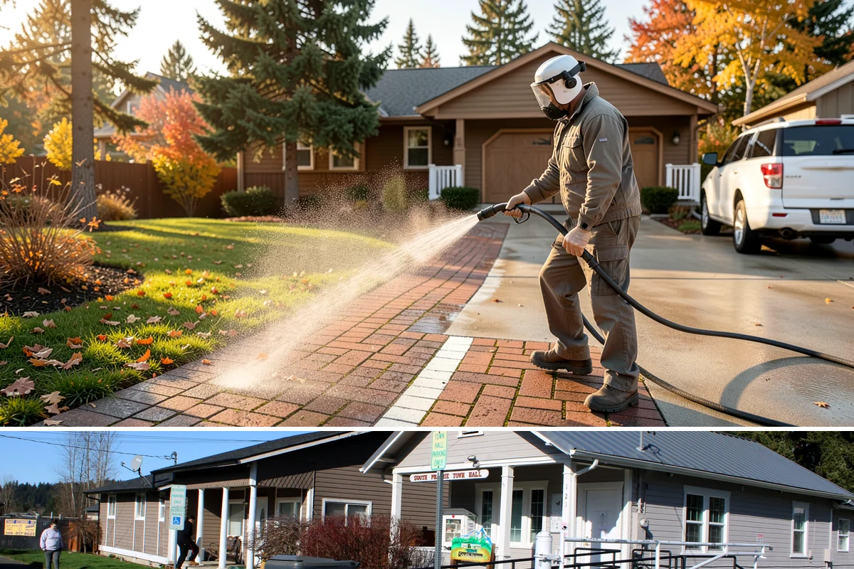 Cobweb Removal in South Prairie, Pierce County, WA - Cobweb removal works any drier stretch, though pairing it with a summer house wash keeps everything clean at once.