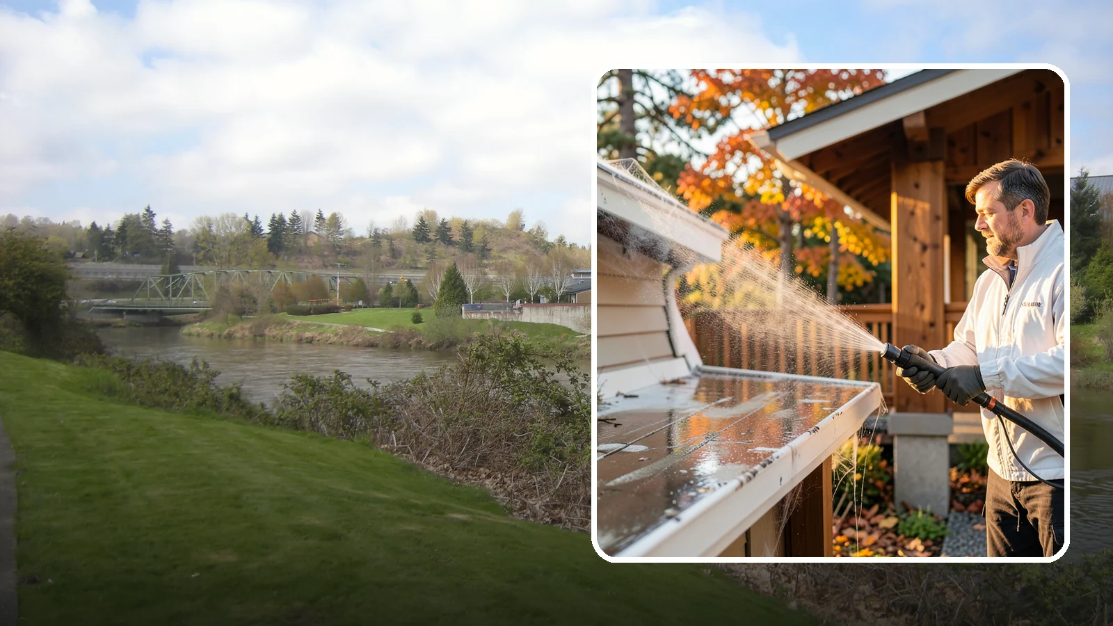 Cobweb Removal in Tukwila, King County, WA - Cobweb removal clears the webs, egg sacs, and spider debris that collect under eaves and around entryways in our mild, damp...