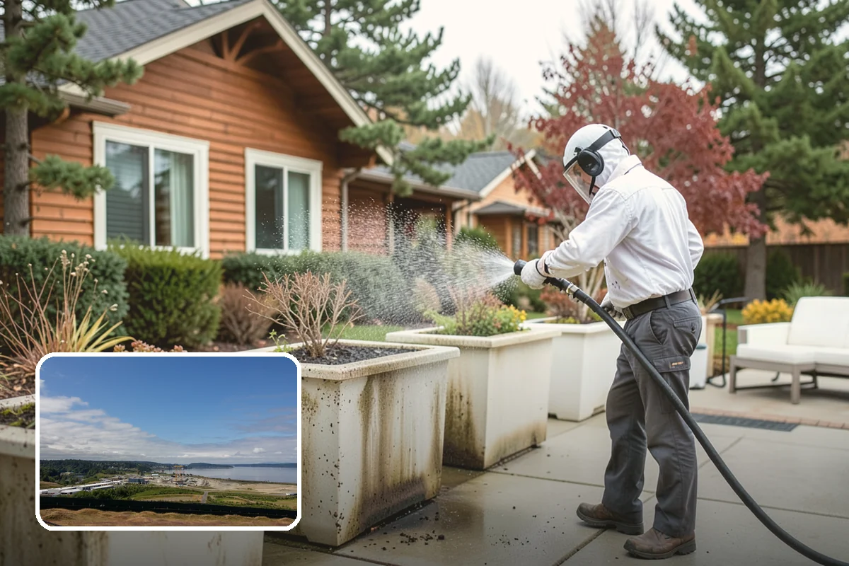 Cobweb Removal in University Place, Pierce County, WA - Clears webs and egg sacs from sheltered corners