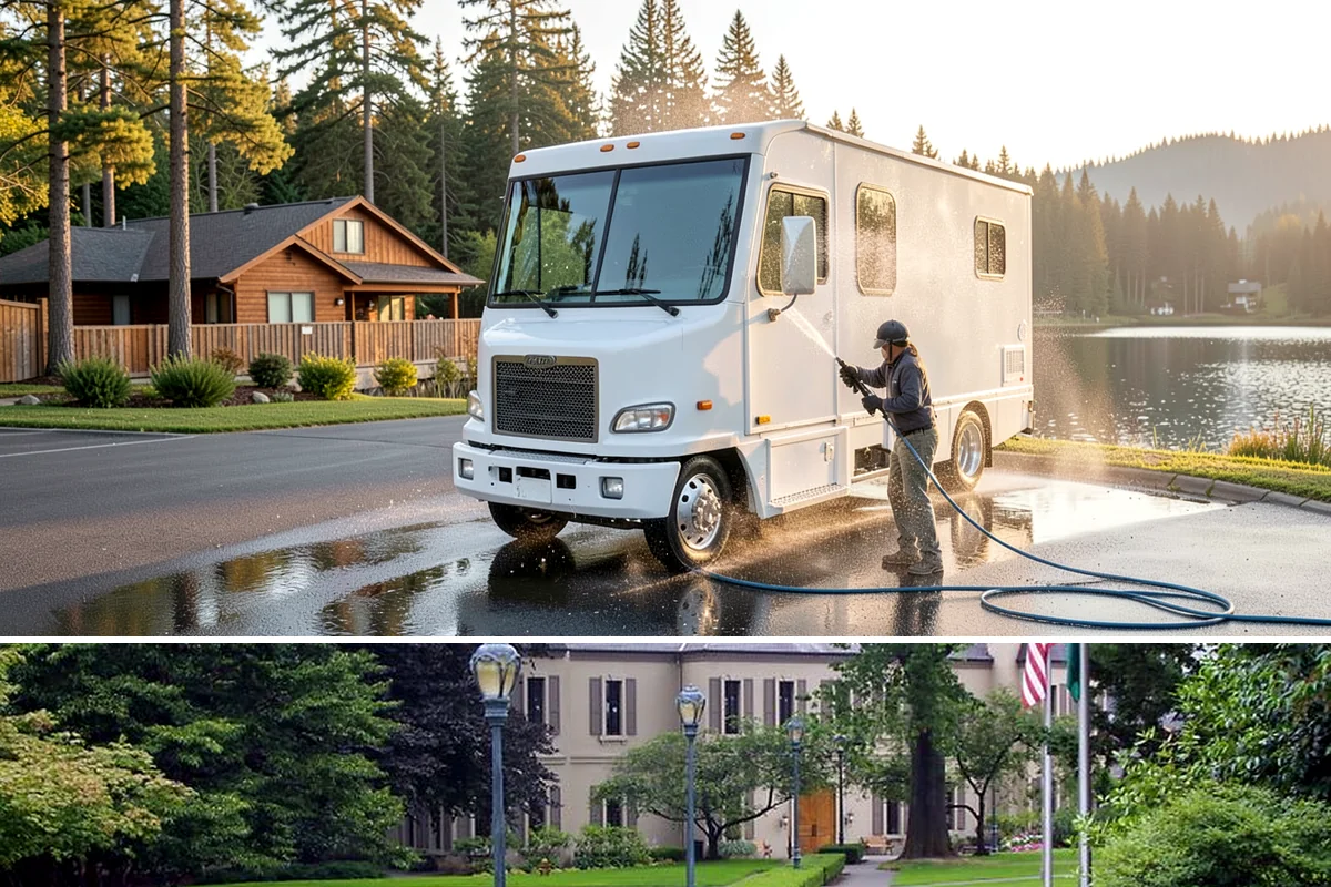 Cobweb Removal in Woodinville, King County, WA - Cobweb removal works any drier stretch, though pairing it with a summer house wash keeps everything clean at once.