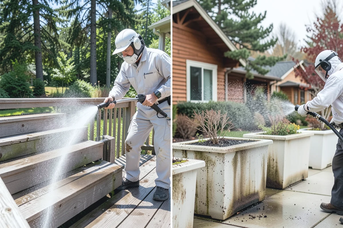 Column Cleaning in Bonney Lake, Pierce County, WA - Identify column material and check for finish damage