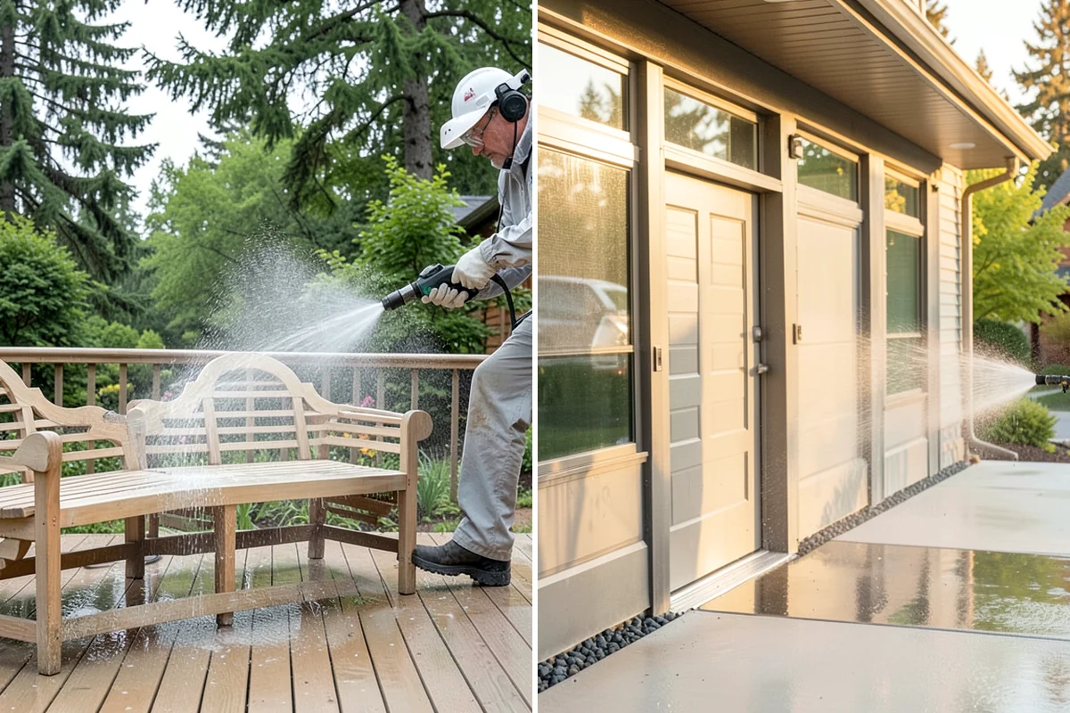 Column Cleaning in Fircrest, Pierce County, WA - Identify column material and check for finish damage