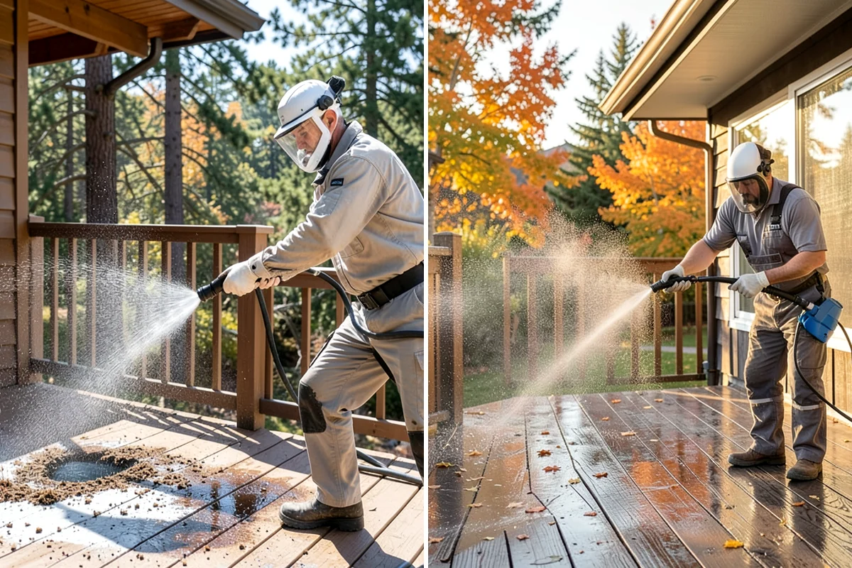 Column Cleaning in Hunts Point, King County, WA - Identify column material and check for finish damage
