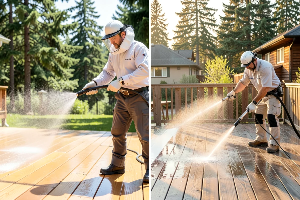 Column Cleaning in Lakewood, Pierce County, WA - Identify column material and check for finish damage