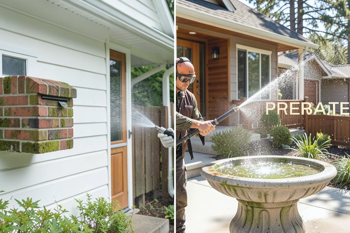 Column Cleaning in Marysville, Snohomish County, WA - Identify column material and check for finish damage