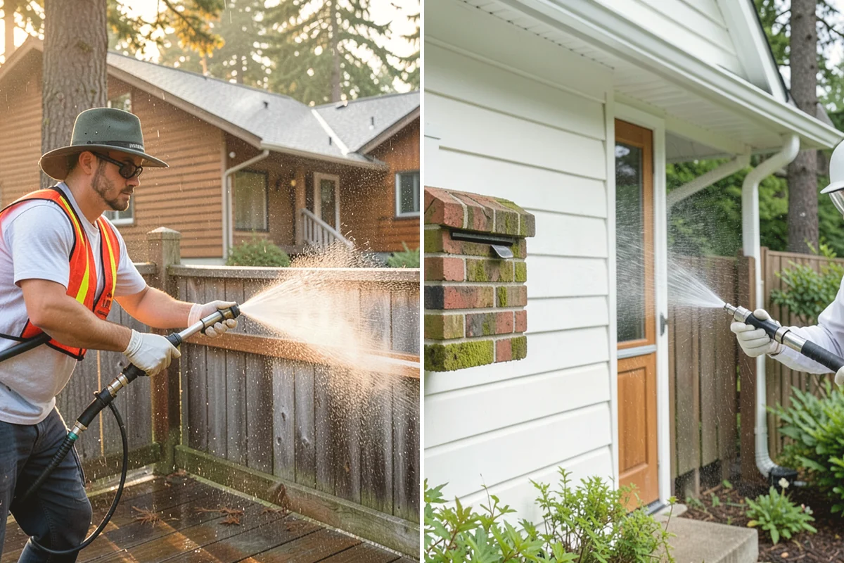 Column Cleaning in Monroe, Snohomish County, WA - Identify column material and check for finish damage