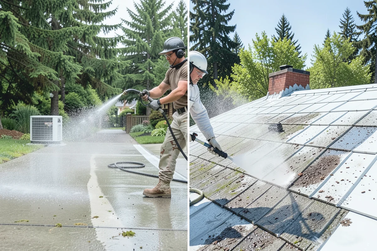 Column Cleaning in Renton, King County, WA - Identify column material and check for finish damage