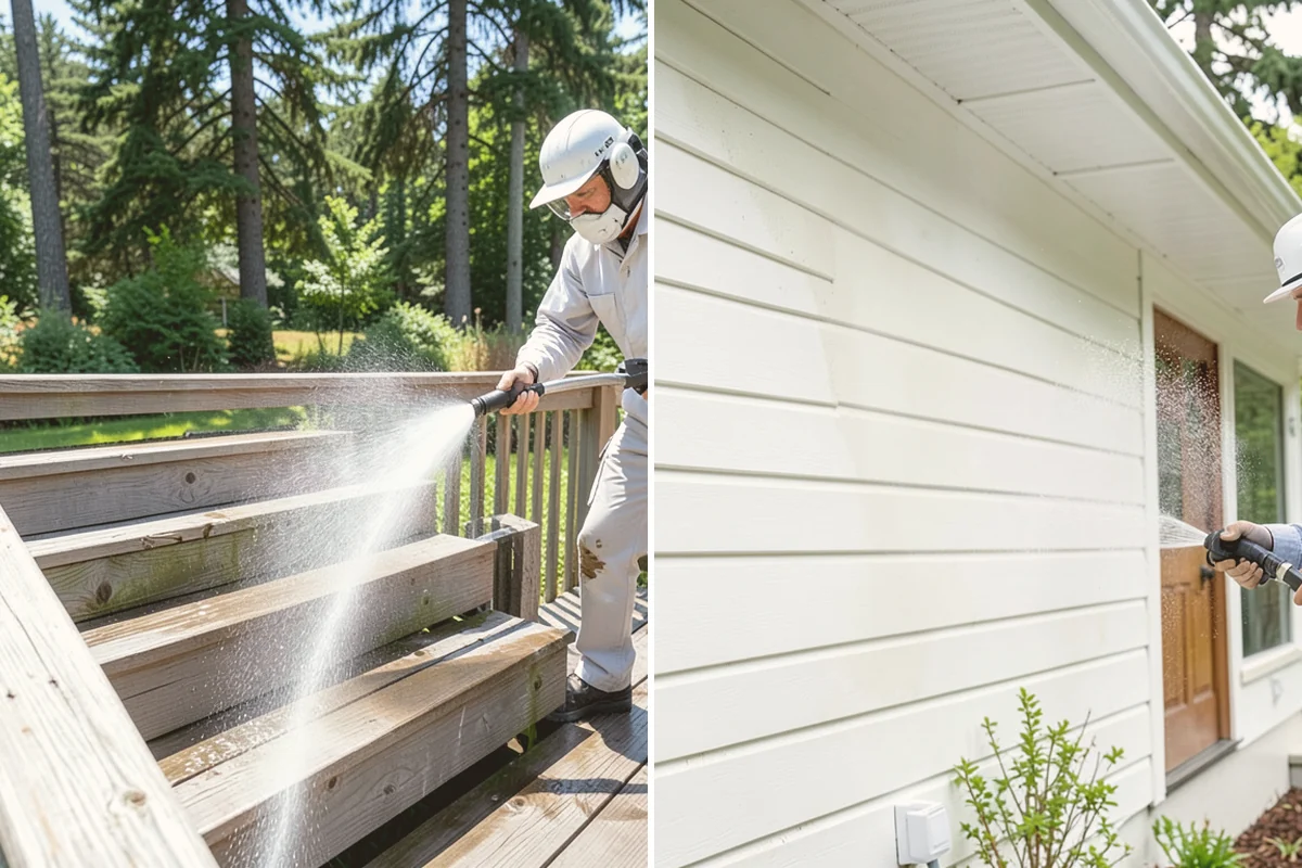 Column Cleaning in Sammamish, King County, WA - Identify column material and check for finish damage