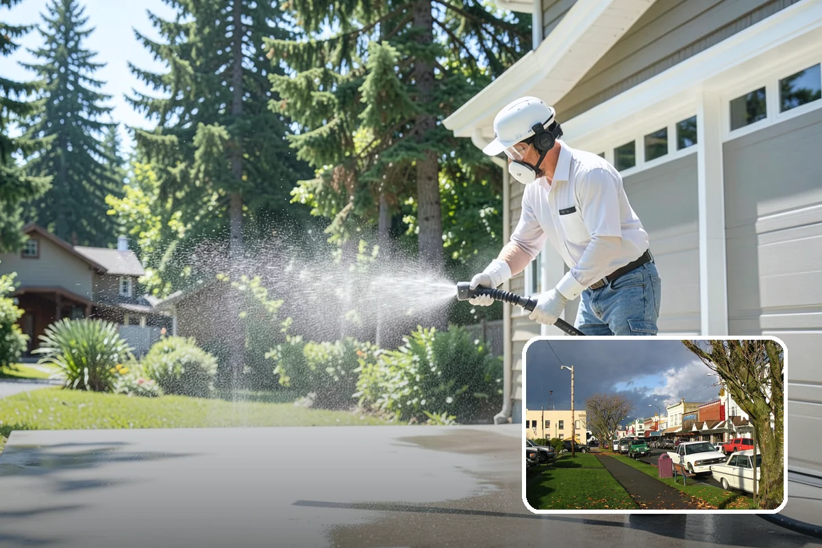 Composite Deck Cleaning in Arlington, Snohomish County, WA - Clears mold and algae from textured grain