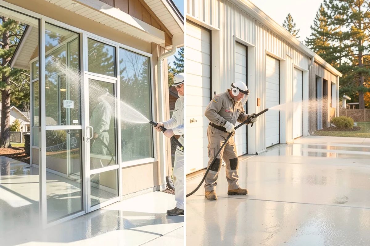 Composite Deck Cleaning in Bothell, King County, WA - Clear the deck and rinse loose debris