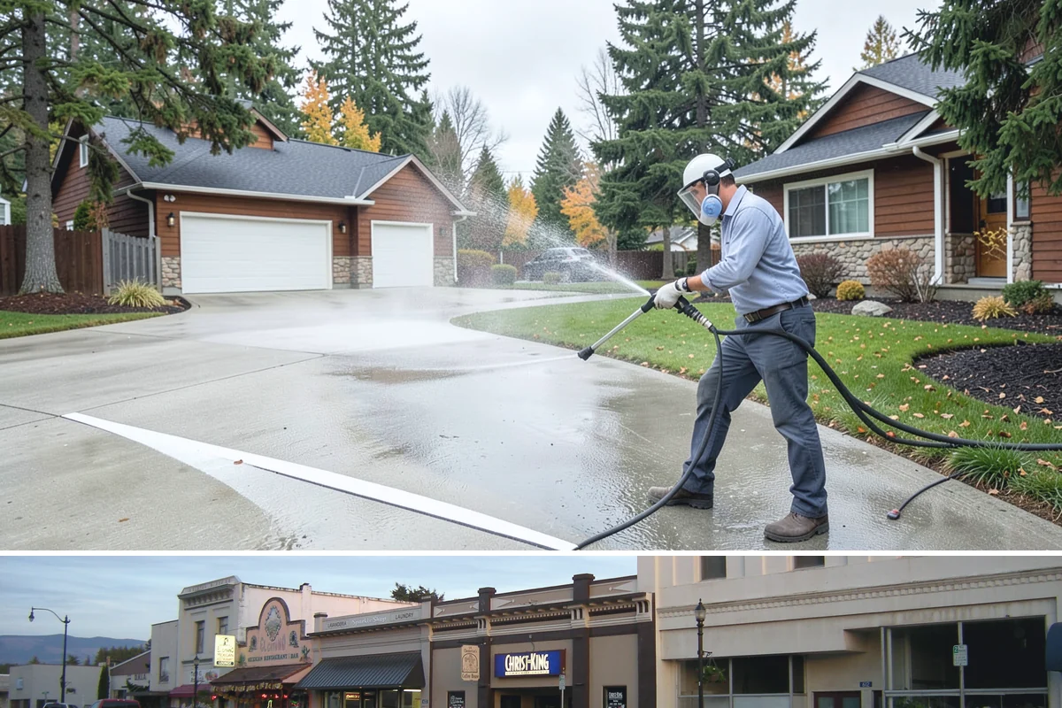 Composite Deck Cleaning in Burlington, Skagit County, WA - Composite decks can be cleaned spring through fall, ideally before summer entertaining.