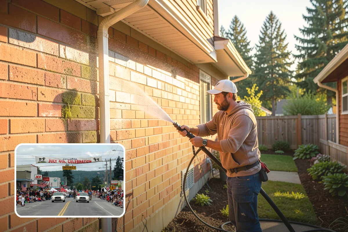 Composite Deck Cleaning in Carnation, King County, WA - Clears mold and algae from textured grain