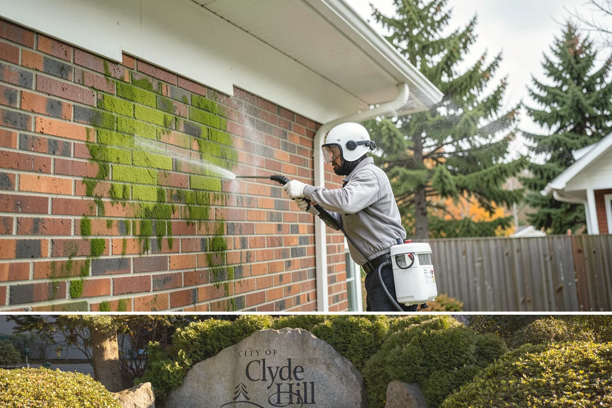 Composite Deck Cleaning in Clyde Hill, King County, WA - Composite decks can be cleaned spring through fall, ideally before summer entertaining.