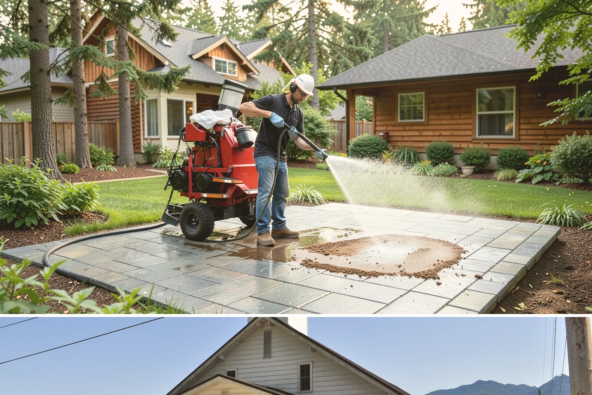 Composite Deck Cleaning in Concrete, Skagit County, WA - Composite decks can be cleaned spring through fall, ideally before summer entertaining.