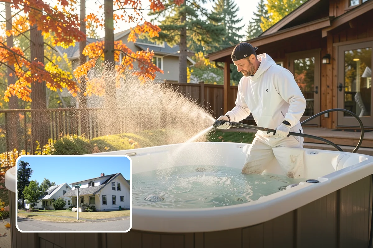Composite Deck Cleaning in DuPont, Pierce County, WA - Clears mold and algae from textured grain