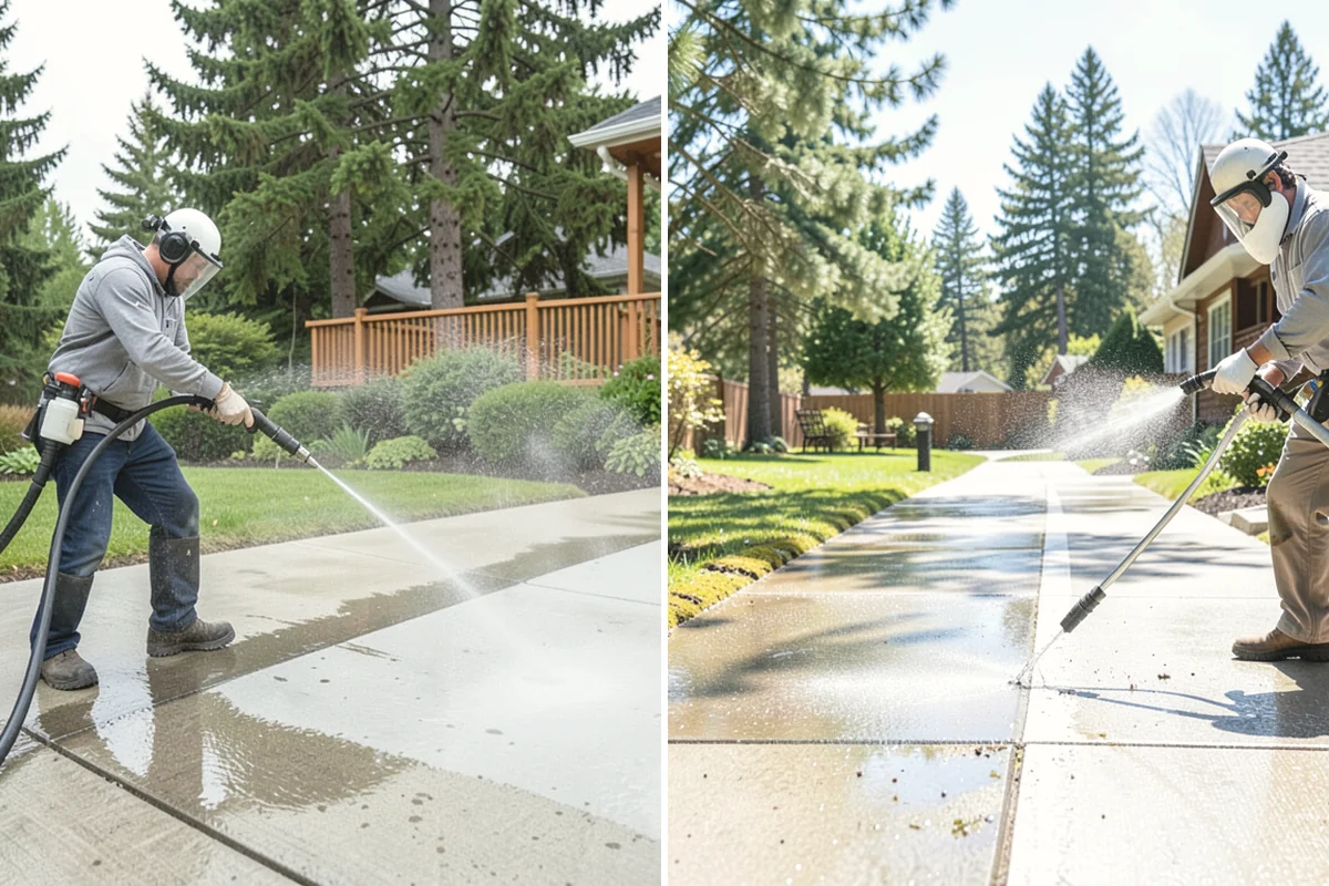 Composite Deck Cleaning in Duvall, King County, WA - Clear the deck and rinse loose debris