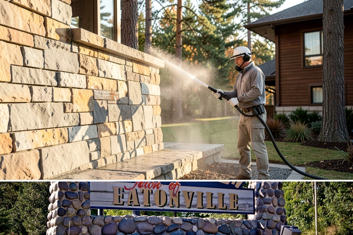 Composite Deck Cleaning in Eatonville, Pierce County, WA - Composite decks can be cleaned spring through fall, ideally before summer entertaining.