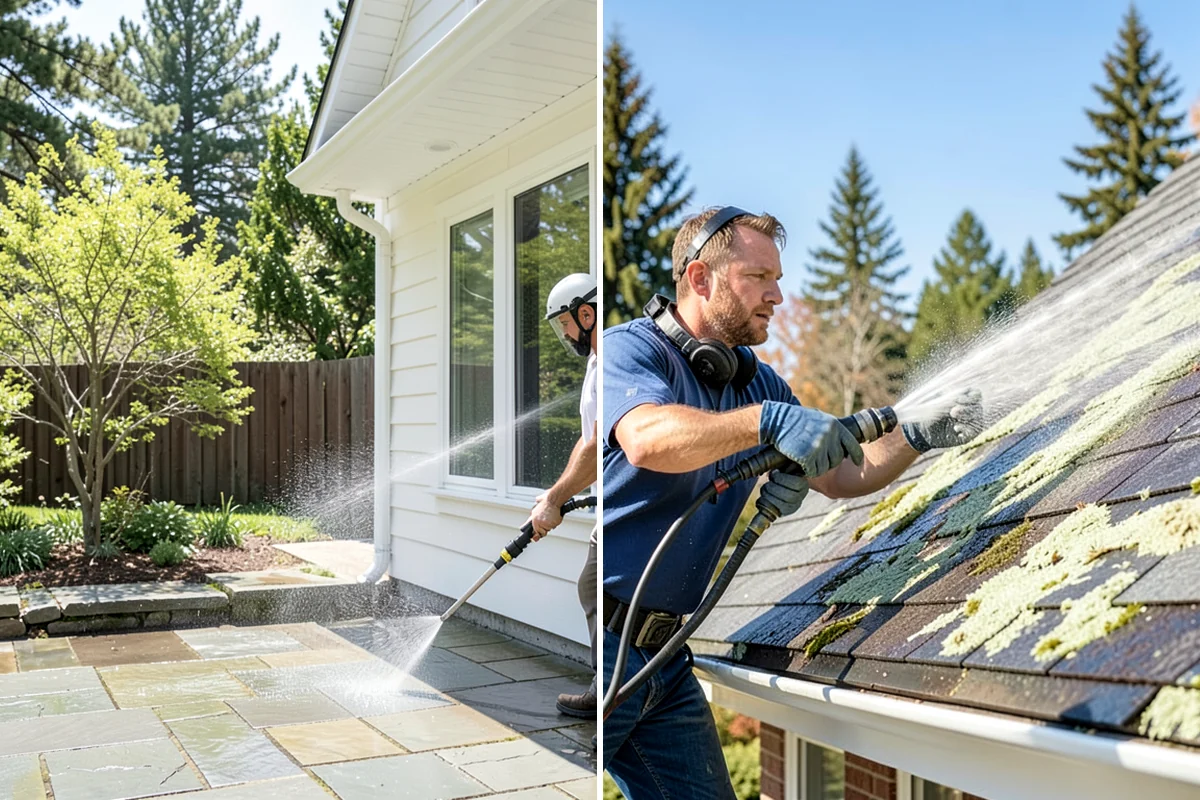 Composite Deck Cleaning in Everett, Snohomish County, WA - Clear the deck and rinse loose debris