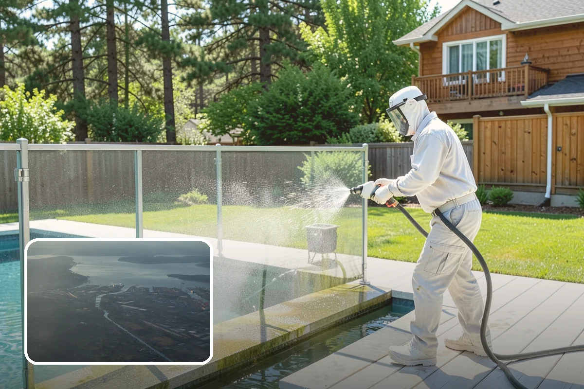 Composite Deck Cleaning in Fife, Pierce County, WA - Clears mold and algae from textured grain