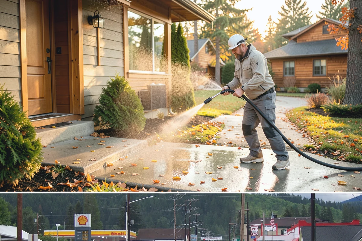 Composite Deck Cleaning in Granite Falls, Snohomish County, WA - Composite decks can be cleaned spring through fall, ideally before summer entertaining.