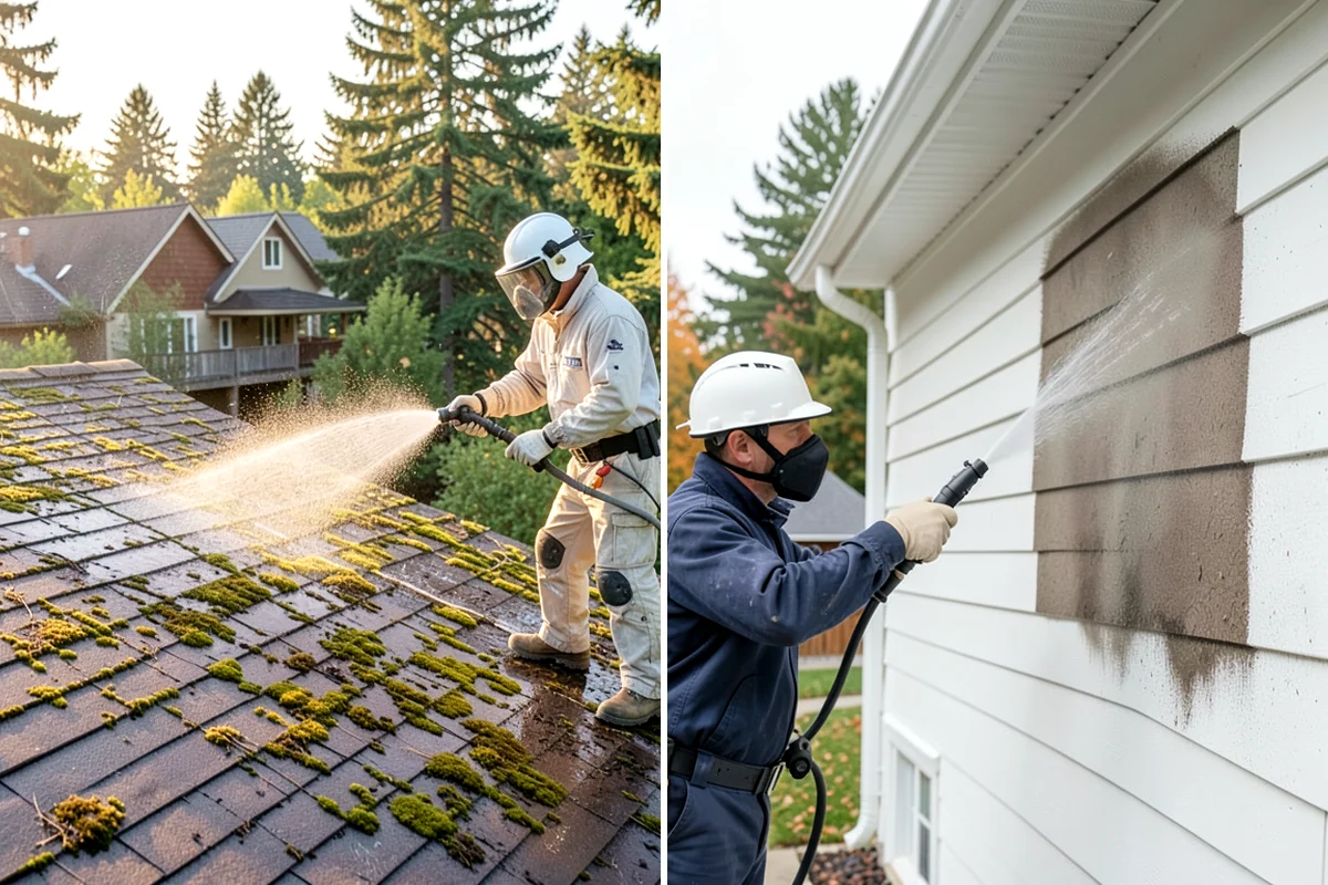 Composite Deck Cleaning in Hunts Point, King County, WA - Clear the deck and rinse loose debris