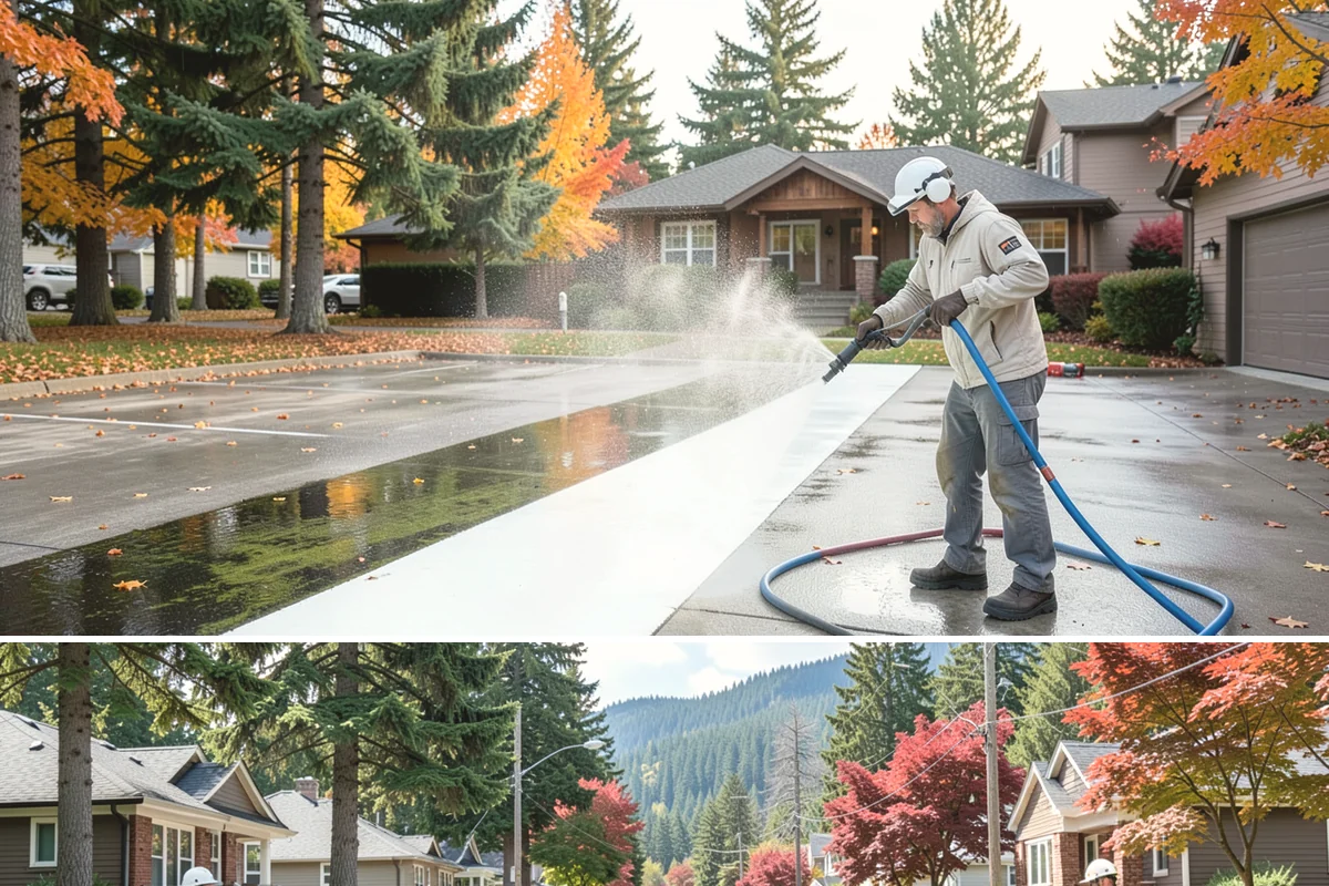 Composite Deck Cleaning in Hunts Point, King County, WA - Composite decks can be cleaned spring through fall, ideally before summer entertaining.