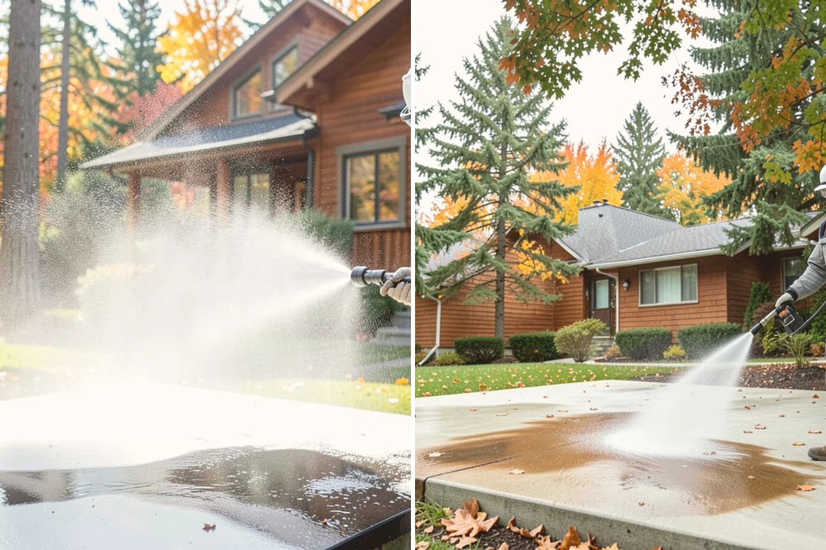 Composite Deck Cleaning in Index, Snohomish County, WA - Clear the deck and rinse loose debris